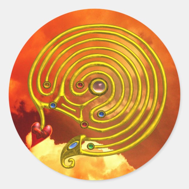 PEGATINA REDONDA HYPER LABYRINTH (Anverso)