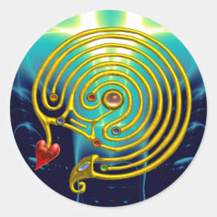 PEGATINA REDONDA HYPER LABYRINTH