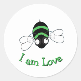 Pegatina Redonda I Am Love Bee Sticker