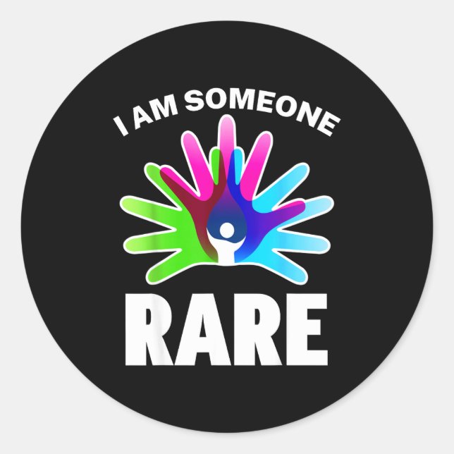 Pegatina Redonda I Am Someone Rare Disease Awareness - Rare Disease (Anverso)