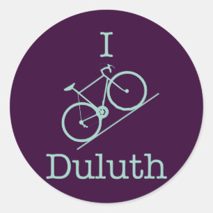 Pegatina Redonda I Bike Duluth