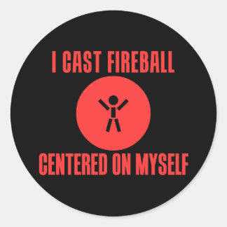 Pegatina Redonda I Cast Fireball