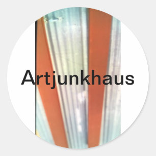 Pegatina Redonda "I-Chinati" Marfa I-Ching Hankamer Artjunkhaus div