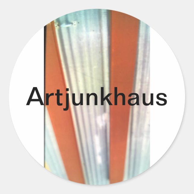 Pegatina Redonda "I-Chinati" Marfa I-Ching Hankamer Artjunkhaus div (Anverso)