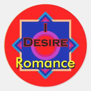Pegatina Redonda I Desire Romance
