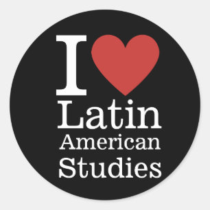 Pegatina Redonda I ❤️ Estudios Latinoamericanos para Estudiantes/Fa