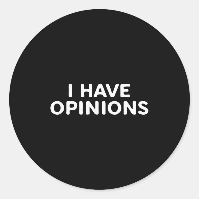 Pegatina Redonda I Have Onions Bold Funny Statement Design  (Anverso)