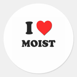 Pegatina Redonda I Heart Moist