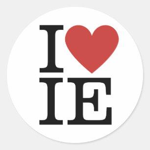 Pegatina Redonda I ❤️ IE Estudiantes/Facultad de Ingeniería Industr