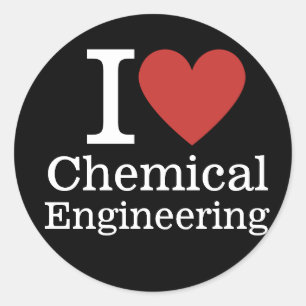 Pegatina Redonda I Ingeniería Química ❤️ Estudiantes/Facultad