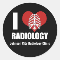 I Love Radiology Guay Personalizado Radiólogo Clin