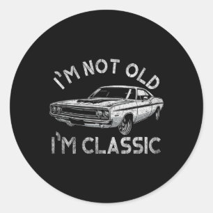 Pegatina Redonda I&#; m Not Old I&#; m Clic Funny Mens Navidades Gi