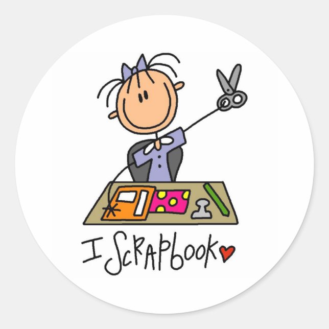 Pegatina Redonda I Scrapbook (Anverso)