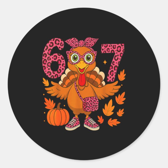 Pegatina Redonda I Survived 67 Days Of School - Funny Teachers Stud (Anverso)