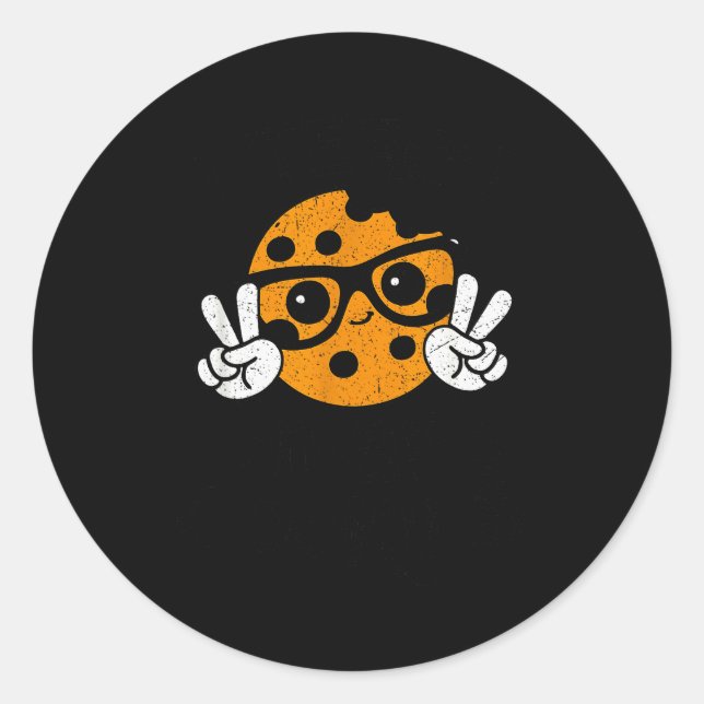 Pegatina Redonda I Teach Smart Cookies Christmas Teacher Teaching X (Anverso)