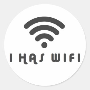 PEGATINA REDONDA I TIENE INTERNET DE WIFI