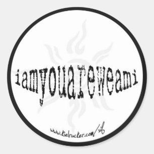 Pegatina Redonda iamyouareweami (ronda)