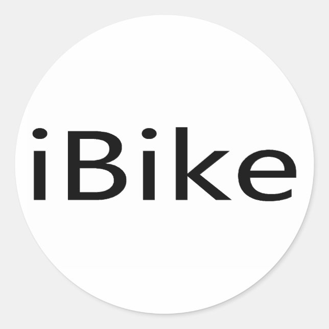 Pegatina Redonda iBike (Anverso)
