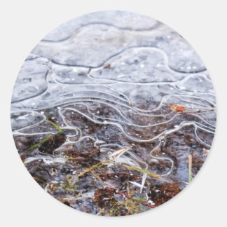 Pegatina Redonda Ice Art 1