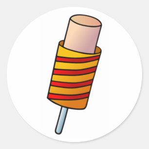Pegatina Redonda Ice Cream Push Up