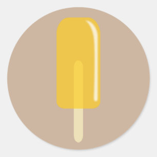 Pegatina Redonda Ice Pop Lemon