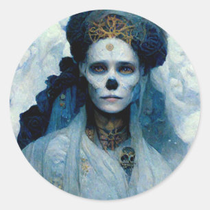 Pegatina Redonda Ice Witch 4 Fantasy Sci-Fi