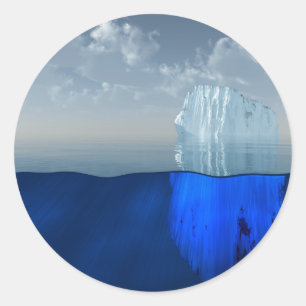 Pegatina Redonda Iceberg