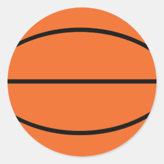 Pegatina Redonda Icono de baloncesto