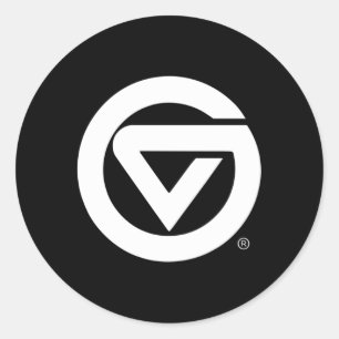 Pegatina Redonda Icono de Lakers State de Grand Valley