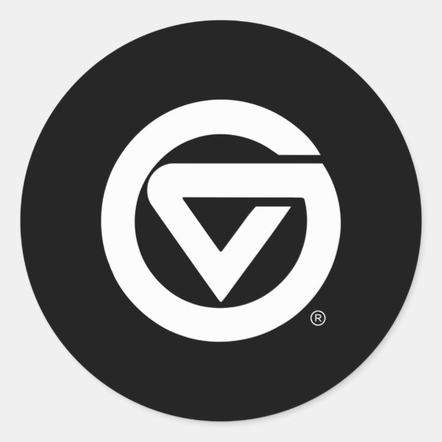 Pegatina Redonda Icono de Lakers State de Grand Valley (Anverso)