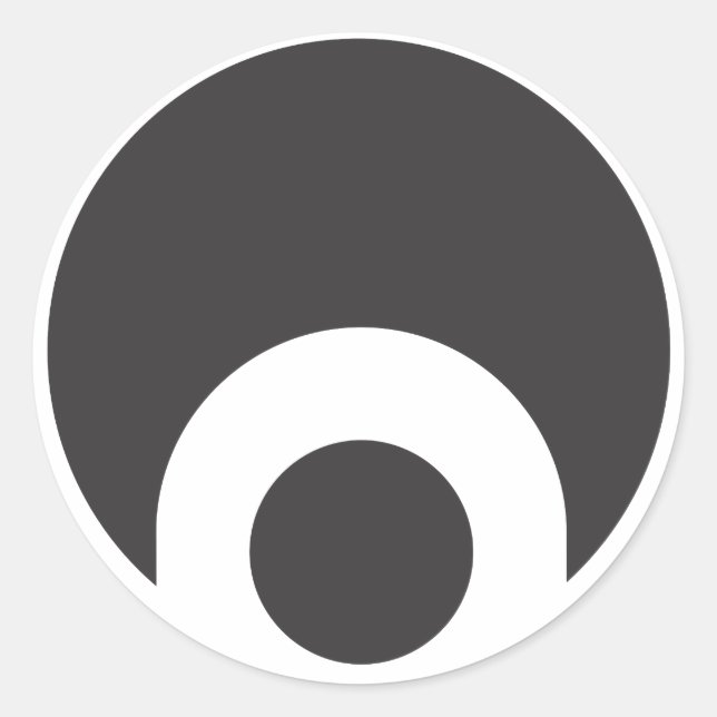 Pegatina Redonda Icono de Osiris (Anverso)