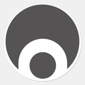 Pegatina Redonda Icono de Osiris