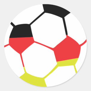 Pegatina Redonda icono del fútbol alemán