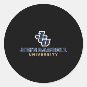Pegatina Redonda Icono Jcu de John Carroll Blue Streaks