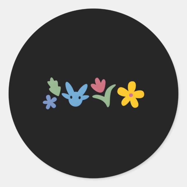 Pegatina Redonda Iconos (Anverso)