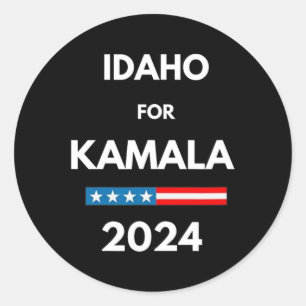 Pegatina Redonda Idaho Por Kamala 2024