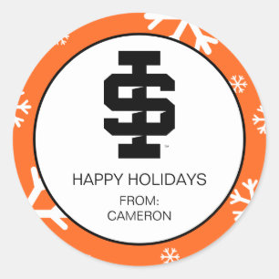 Pegatina Redonda Idaho State University Bold Bengala Logo