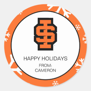 Pegatina Redonda Idaho State University Bold Bengala Logo