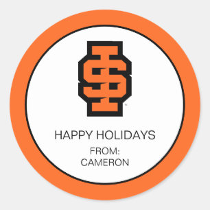 Pegatina Redonda Idaho State University Bold Bengala Logo