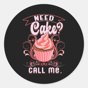 Pegatina Redonda Idea de regalo de pan de pan de pan de pan de pan 