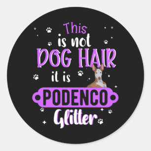 Pegatina Redonda Idea de regalo divertida para perro canino de Pode