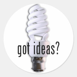 Pegatina Redonda ¿Ideas conseguidas?