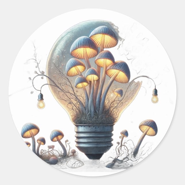 Pegatina Redonda Ideas que se multiplican (Anverso)