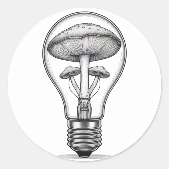 Pegatina Redonda Ideas que se multiplican (Anverso)