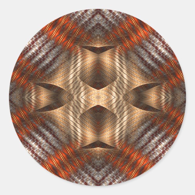 Pegatina Redonda Identidad rota (Anverso)