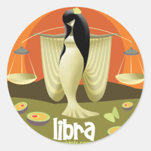 Pegatina Redonda Idolz Libra Circle