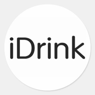 Pegatina Redonda iDrink