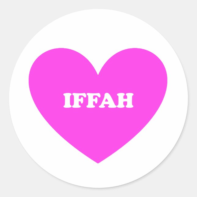 Pegatina Redonda Iffah (Anverso)
