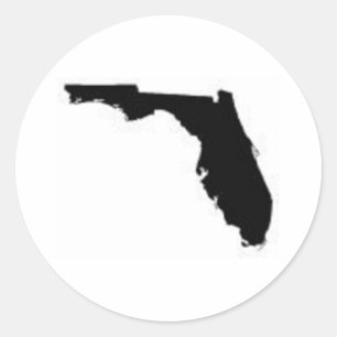 Pegatina Redonda iFLORIDA MAP2
