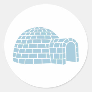 Pegatina Redonda Igloo
